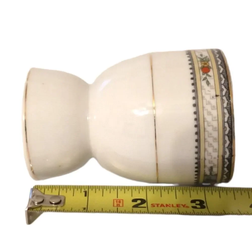 1 Vtg Noritake Lavista Egg Cup Holder Hand Painted Japan Porcelain Art‎ Deco